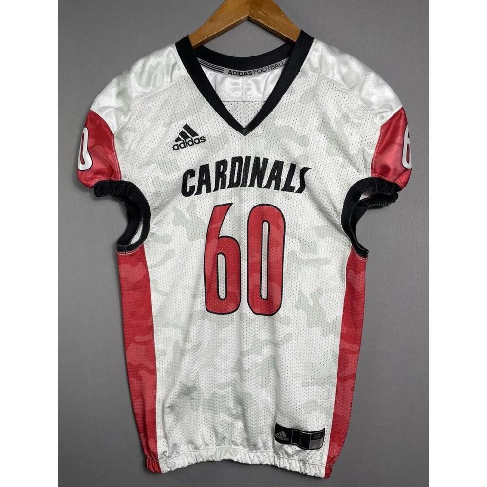 Adidas Sample Louisville Cardinals Football Jersey #60 Game Jersey Sz L Camo Tag